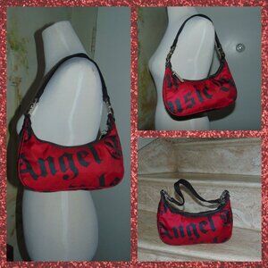 Lamb lesportsac Collab purse L.A.M.B. Angel Music Baby red black shoulder hobo